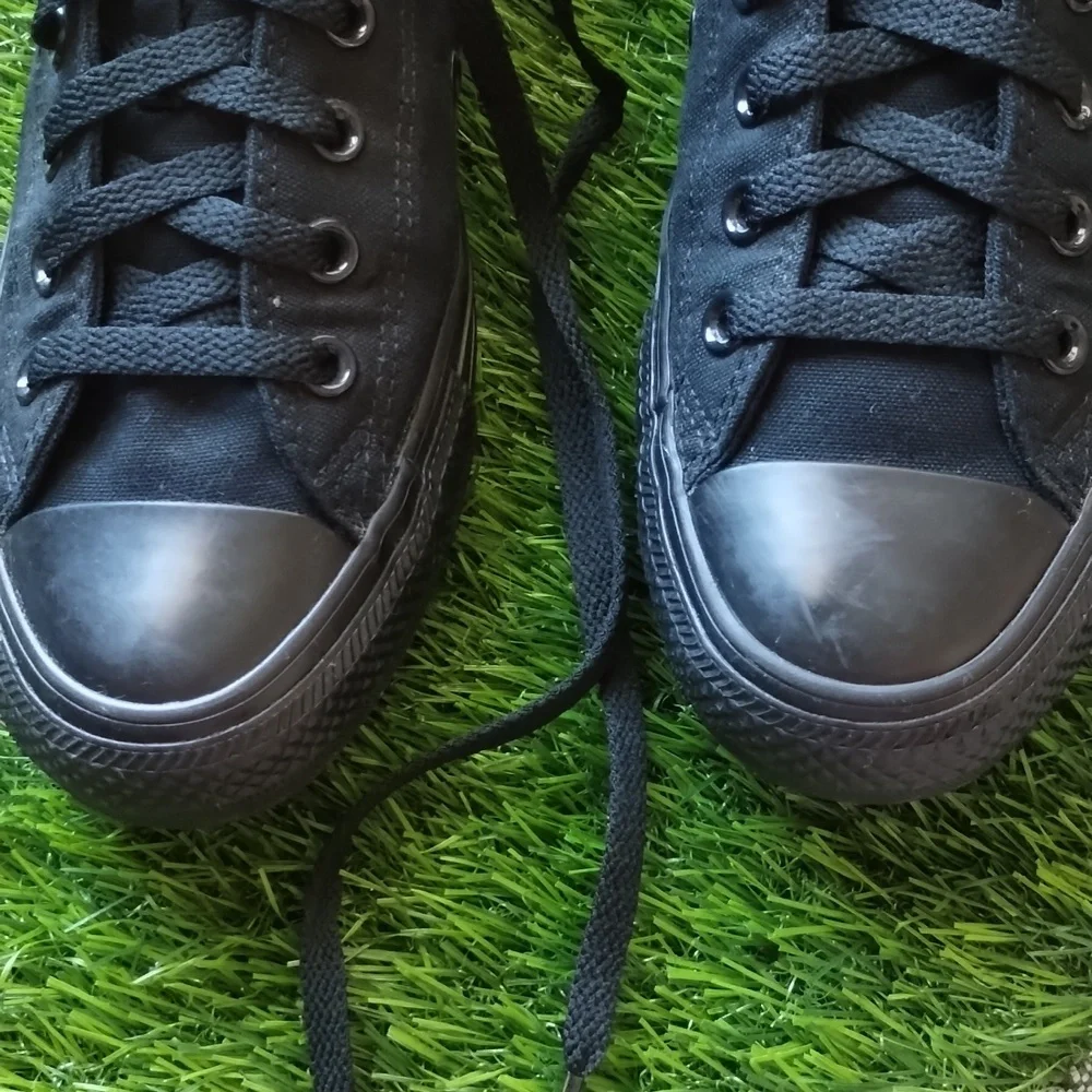 Converse All Star Chuck Taylor Black On Black Unisex M7 W9 - Picture 4 of 13